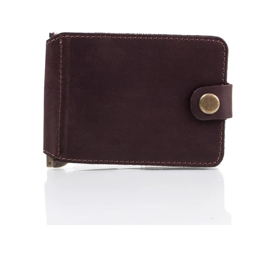 Мужской зажим для денег DNK Leather коричневый (DNK-Clamp-trifle-Hcol-F) фото 9
