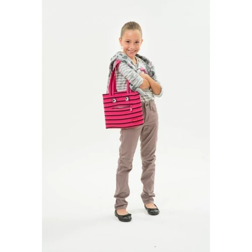 Сумка ZIPIT MONSTERS Tote Beach Pink Begonia Black Teeth розовая (ZBZM-2) фото 7