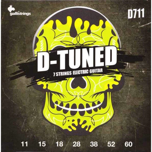 Струна для гитар Струны для электрогитары Galli D-Tuned D711 7 Strings Guitar