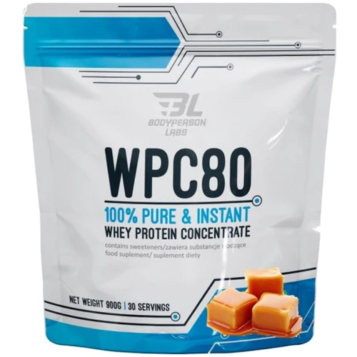 Протеин Bodyperson Labs WPC80 900 g / 30 servings / Сaramel