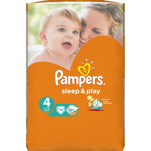 Подгузники Pampers Sleep & Play Maxi (7-14 кг) Стандарт 14шт (4015400166658)