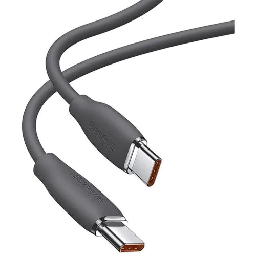 Кабель Baseus Cable USB-C to USB-C Jelly Liquid Silica Gel Fast Charging 2.4A 100W 1.2m Black (CAGD030001): Тип USB-C - USB-C