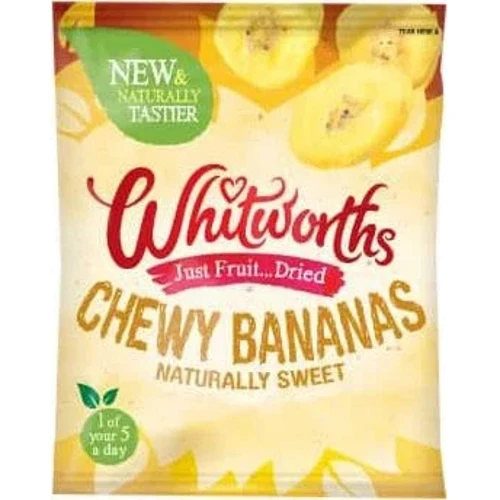 Чипсы Whitworths банановые подслащенные запеченые 175 г (5000234047050)