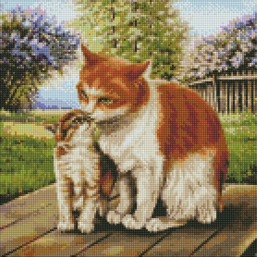Алмазная мозаика Идейка Материнское тепло ©Виктор Хомяк AMO7651 40х40 см