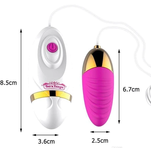 Вибро яйцо XESE VE10-AR Pink (12 режимов вибрации, зарядка от USB )
