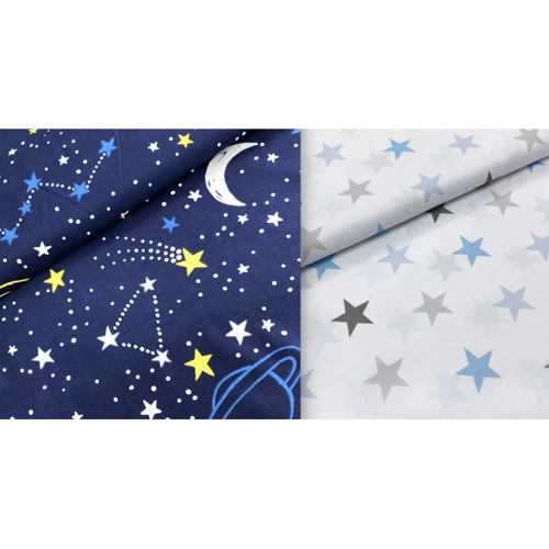 Набор пеленок Cosas Galaxy Stars Grey Blue бязь (4822052061343)