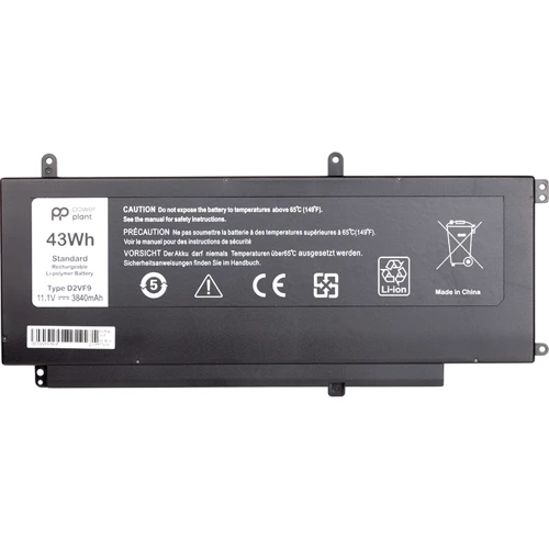 Батарея для ноутбука PowerPlant DELL Inspiron 15 7547 (D2VF9) 11.1V 3840mAh (NB441112)