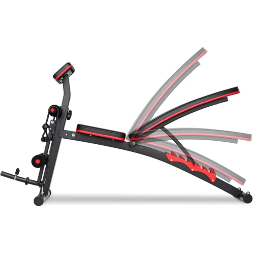 Скамья для жима и пресса Hop-Sport STRONG Набор 146 кг со скамейкой HS-1035 и стойками 1005L фото 6
