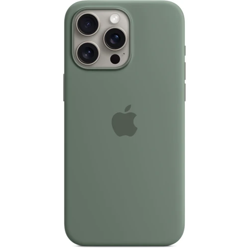 Чехол для iPhone Apple iPhone 15 Pro Max Silicone Case with MagSafe - Cypress (MT1X3ZM/A): Тип чехла накладка на заднюю часть