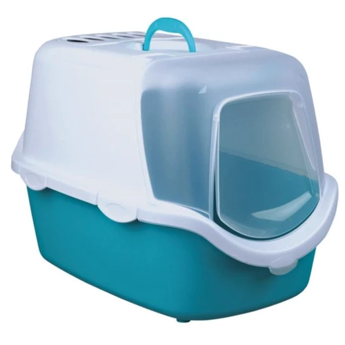 Туалет Trixie Vico Easy Clean для котов 40х40х56 см аквамарин/белый (4011905403458)