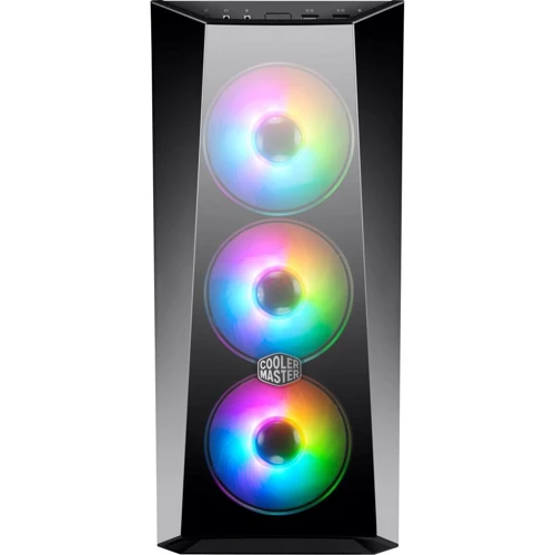 Корпус Cooler Master MasterBox Lite 5 ARGB (MCW-L5S3-KGNN-05): Матеріал передній панелі пластик, сталь