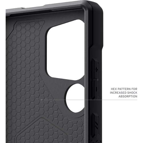 Чехол для телефонов Urban Armor Gear UAG Monarch Pro Crimson (214416119494) for Samsung S928 Galaxy S24 Ultra: Цвет черный / красный