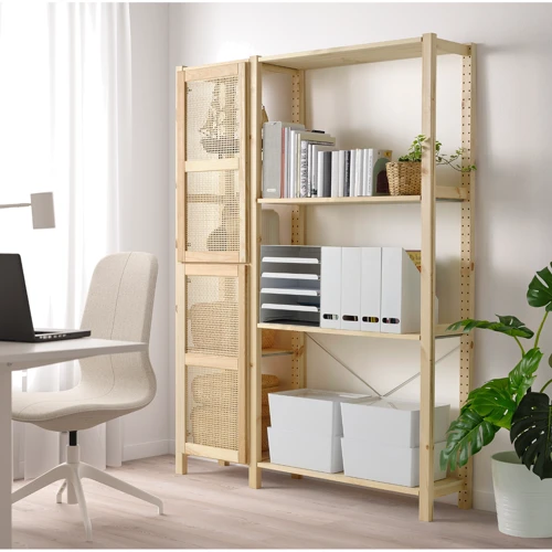 Книжный шкаф с дверцей ІКЕА IVAR 134х30х179 см (994.034.70) фото 1