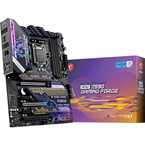 MSI MPG Z590 GAMING FORCE: Оперативная память 4xDDR4 5333 МГц, до 128 ГБ