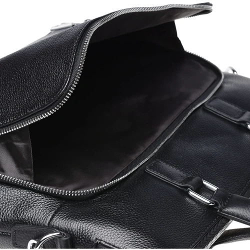 Мужская конференц-сумка Keizer черная (K19227-black): Фактура Матовая, Зернистая