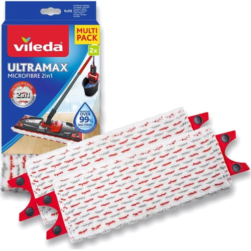 Швабра и комплектующее Сменные насадки для швабры Vileda UltraMax / UltraMax Turbo - 2 шт.