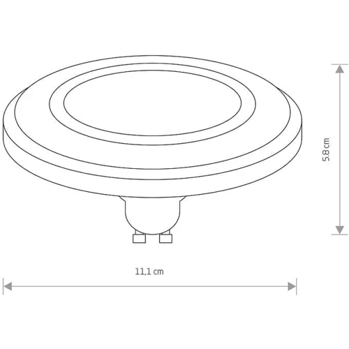 Лампа Nowodvorski 9213 Reflector led GU10 1x9W 4000K: Тип цоколя GU10