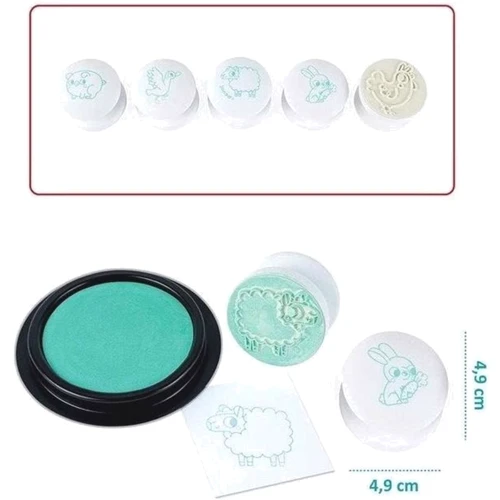 Набір для творчості Janod Штампи Тварини 5 шт (J07795)