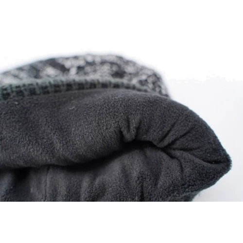 Мужская шапка DexShell Cuffed Beanie водонепроницаемая черная с зеленым L/XL 58-60 см (DH353GRNLXL) фото 3