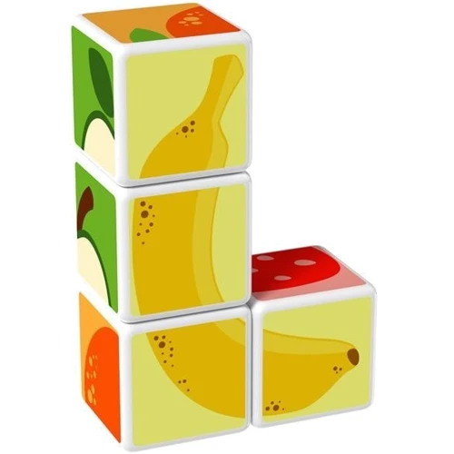 Магнітні кубики Geomag Magicube Animal Fruit Фрукти (131): Вік 1-2.5 года