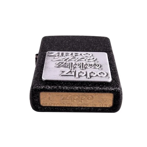 Зажигалка Zippo PEWTER EMBLEM BLACK CRACKLE (363) фото 5
