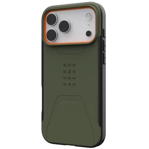 Чехол для iPhone Urban Armor Gear UAG Civilian Magsafe Olive/Orange (114546117297) for iPhone 17 Pro Max