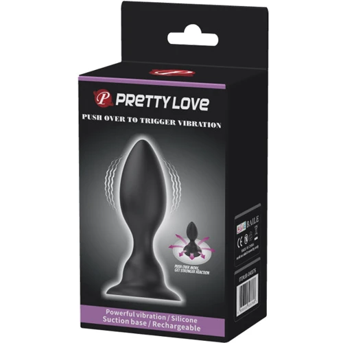 Анальная пробка с вибрацией Pretty Love Push Over To Trigger Vibration