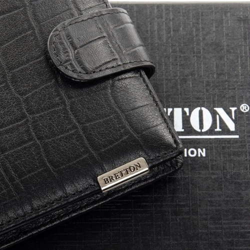 Мужское портмоне Bretton черное (M3451 black): Пол Мужской