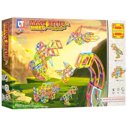 Конструктор MAGniSTAR магнитный Динозавры 106 деталей LT2004