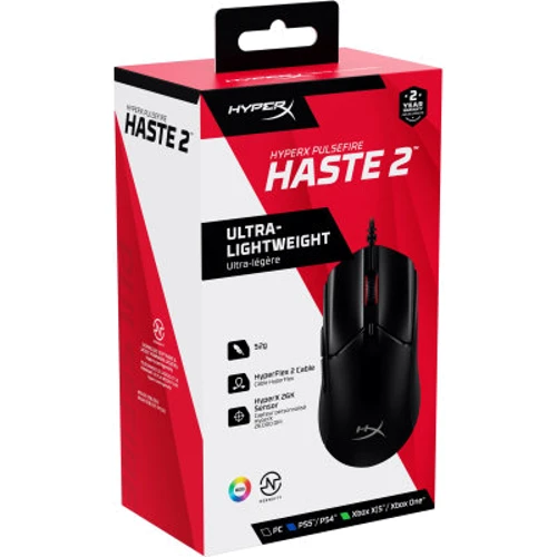 Мишка HyperX Pulsefire Haste 2 USB Black (6N0A7AA) фото 9