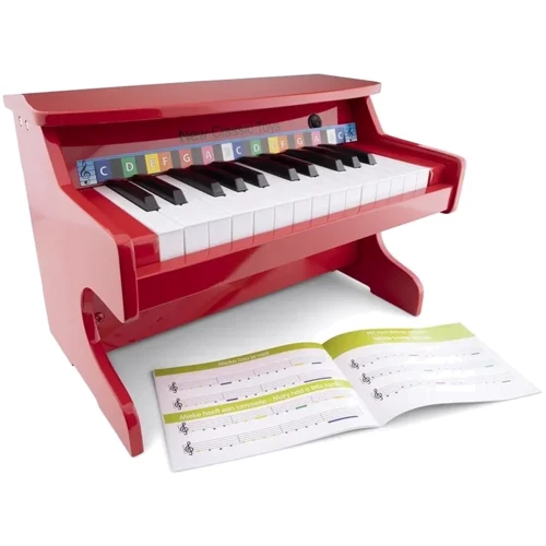 Детское электронное пианино New Classic Toys 25 клавиш, красное (10160): Возраст от 3-х лет