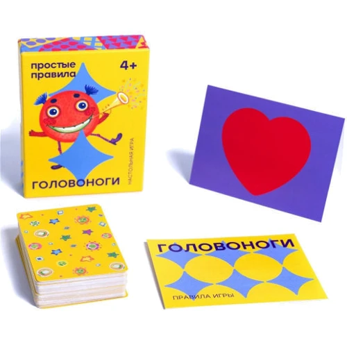 Настольная игра Простые правила Головоноги: Вид карточные