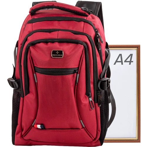Мужской рюкзак Valiria Fashion красный (3DETAB8813-1): Тип ручки Плечевой ремень, Короткая ручка
