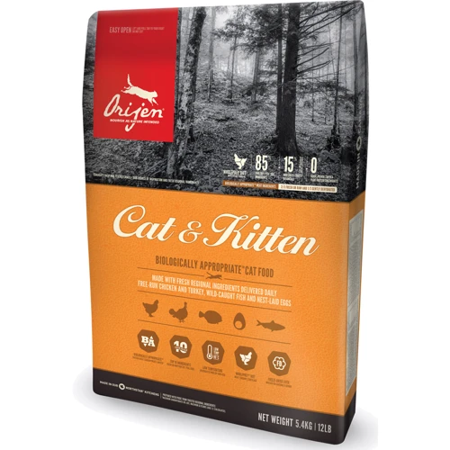 Сухой корм для молодых и взрослых кошек всех пород Orijen Cat & Kitten 340 г