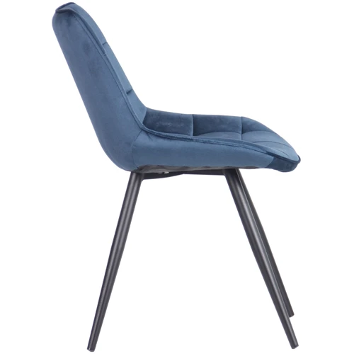 Стул обеденный AMF Bree black/sapphire (545866): Материал каркаса металл