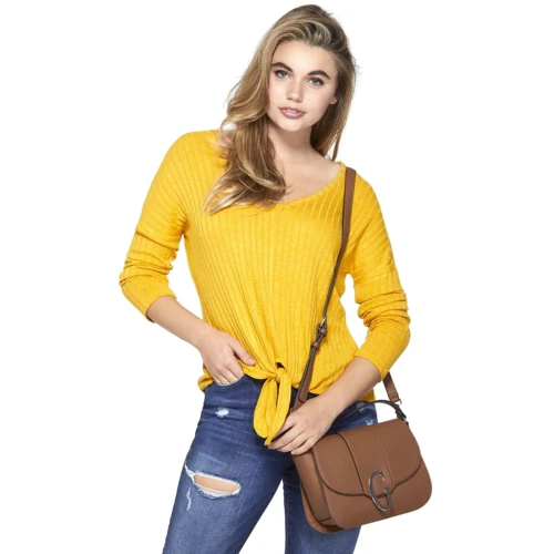 Жіноча сумка-сетчел GUESS коричнева (GU0716W): Стать Женский