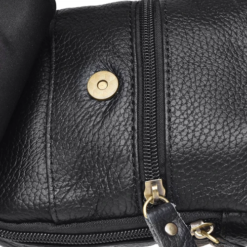 Чоловіча сумка через плече Keizer чорна (K11024-black): Застібка Блискавка