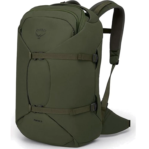 Рюкзак туристический Osprey Porter 30 Haybale Green фото 3