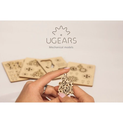 Механічний 3D пазл UGEARS "Фіджети-різдвяник" (70042) фото 3