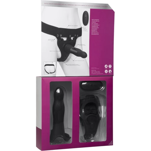 Страпон унисекс Doc Johnson Body Extensions – Be Aroused, полая насадка