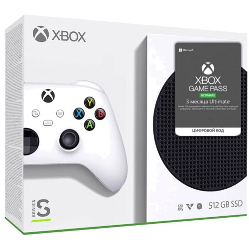 Игровая приставка Microsoft Xbox Series S 512GB + Microsoft Xbox Game Pass Ultimate на 3 месяца