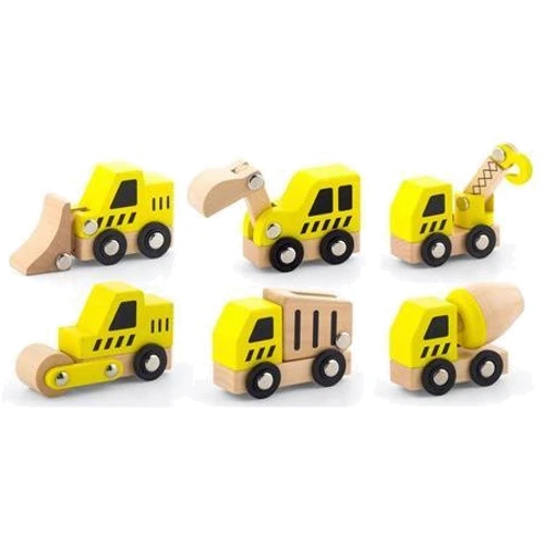 Набор игрушечных машинок Viga Toys Стройтехника 6 шт (50541)