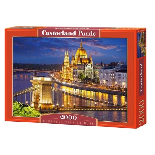 Пазлы Castorland 2000 Панорама Будапешта в сумерках C-200405: Производитель CASTORLAND