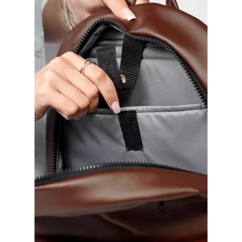 Женский рюкзак Sambag Zard 0KT шоколад (25058020): Фактура Матовая, Гладкая