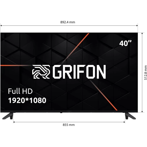 Телевизор Grifon Diva DV40FSB: Тюнер DVB T/C/T2/S/S2 + аналоговый