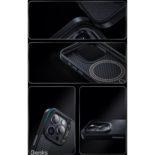 Чохол для iPhone Benks MagClap ArmorPro Case Montage Black для iPhone 15 Pro фото 18