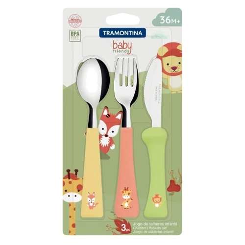 Детский набор столовых приборов Tramontina Baby Friends 3 пр. (23797/906)