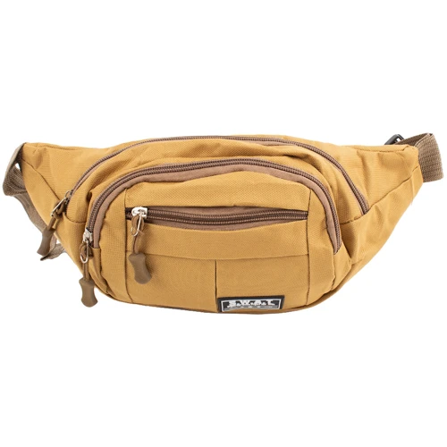 Мужская поясная сумка Valiria Fashion бежевая (5DETBP8033-12): Фактура Тканая