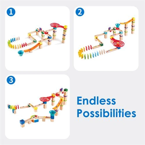 Конструктор-лабиринт Hape Marble Run Гоночная трасса 81 элементов (E1101) фото 5