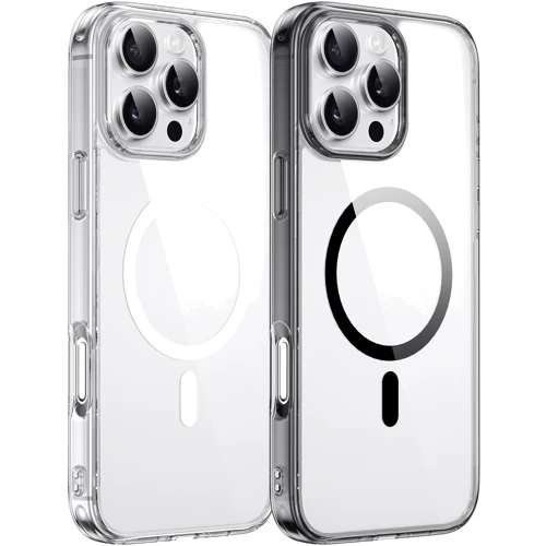 Чехол для iPhone WIWU Magnetic iShield Pro Series Transparent (MCC-101) for iPhone 16 Pro Max: Цвет прозрачный